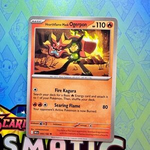 hearthflame mask ogerpon (044/182) - uncommon — pokémon: destined rivals
